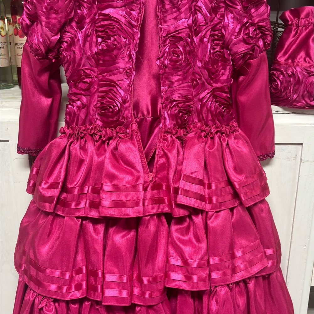 Charming Fuchsia Kids Formal Dress